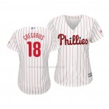 Maglia Baseball Donna Philadelphia Phillies Didi Gregorius Cool Base Home Bianco