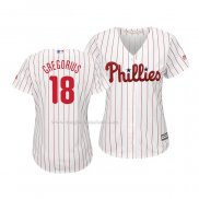 Maglia Baseball Donna Philadelphia Phillies Didi Gregorius Cool Base Home Bianco