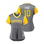 Maglia Baseball Donna San Diego Padres Hunter Renfroe 2018 Llws Players Weekend Froe Grigio