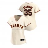 Maglia Baseball Donna San Francisco Giants Brandon Crawford Replica Home 2020 Crema