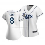 Maglia Baseball Donna Tampa Bay Rays Brandon Lowe Home Replica Bianco