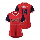 Maglia Baseball Donna Washington Nationals Mark Reynolds 2018 Llws Players Weekend Sheriff Rosso
