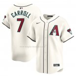 Maglia Baseball Uomo Arizona Diamondbacks Corbin Carroll Home Limited Bianco