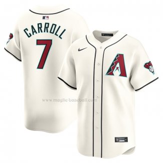Maglia Baseball Uomo Arizona Diamondbacks Corbin Carroll Home Limited Bianco
