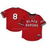 Maglia Baseball Uomo Birmingham Barons 8 Rings & Crwns Mesh Replica V-neck Rosso