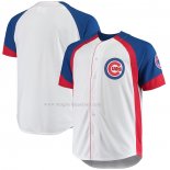 Maglia Baseball Uomo Chicago Cubs Big & Tall Full Snap Bianco