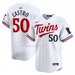Maglia Baseball Uomo Minnesota Twins Willi Castro Home Limited Bianco