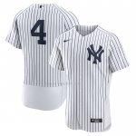 Maglia Baseball Uomo New York Yankees Lou Gehrig Home Autentico Retired Bianco