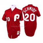 Maglia Baseball Uomo Philadelphia Phillies Mike Schmidt Mitchell & Ness 1979 Autentico Retro Rosso