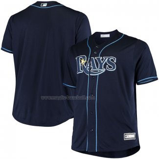 Maglia Baseball Uomo Tampa Bay Rays Big & Tall Replica Alternato Blu