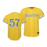 Maglia Baseball Bambino Boston Red Sox Eduardo Rodriguez 2021 City Connect Replica Oro
