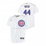 Maglia Baseball Bambino Chicago Cubs Anthony Rizzo Replica Home Bianco