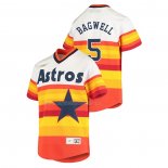 Maglia Baseball Bambino Houston Astros Jeff Bagwell Cooperstown Collection Home Bianco Arancione