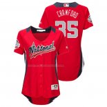 Maglia Baseball Donna All Star 2018 Brandon Crawford Home Run Derby National League Rosso