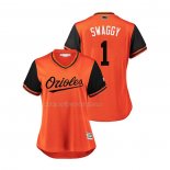 Maglia Baseball Donna Baltimore Orioles Tim Beckham 2018 Llws Players Weekend Swaggy Arancione