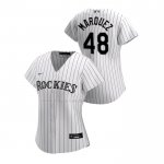 Maglia Baseball Donna Colorado Rockies German Marquez Replica Home 2020 Bianco