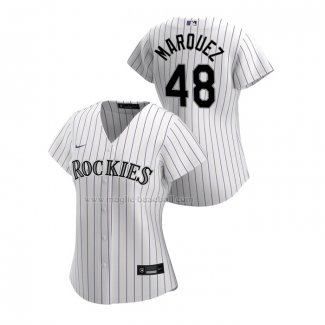Maglia Baseball Donna Colorado Rockies German Marquez Replica Home 2020 Bianco