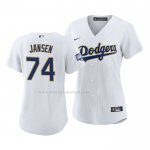 Maglia Baseball Donna Los Angeles Dodgers Kenley Jansen 2021 Gold Program Replica Bianco