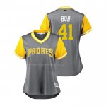 Maglia Baseball Donna San Diego Padres Robbie Erlin 2018 Llws Players Weekend Bob Grigio