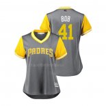 Maglia Baseball Donna San Diego Padres Robbie Erlin 2018 Llws Players Weekend Bob Grigio