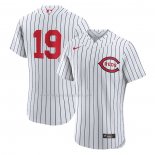 Maglia Baseball Uomo Cincinnati Reds Joey Votto 2022 Mlb At Field of Dreams Game Autentico Bianco