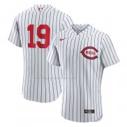 Maglia Baseball Uomo Cincinnati Reds Joey Votto 2022 Mlb At Field of Dreams Game Autentico Bianco