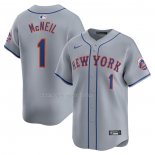 Maglia Baseball Uomo New York Mets Jeff Mcneil Away Limited Grigio