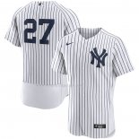 Maglia Baseball Uomo New York Yankees Giancarlo Stanton Home Autentico Bianco