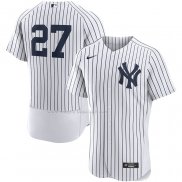 Maglia Baseball Uomo New York Yankees Giancarlo Stanton Home Autentico Bianco