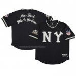 Maglia Baseball Uomo New York Yankees Rings & Crwns Mesh Replica V-neck Nero