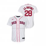 Maglia Baseball Bambino Boston Red Sox J.D. Martinez Replica Home Bianco