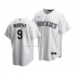 Maglia Baseball Bambino Colorado Rockies Daniel Murphy Replica Home 2020 Bianco