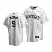 Maglia Baseball Bambino Colorado Rockies Daniel Murphy Replica Home 2020 Bianco