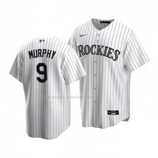 Maglia Baseball Bambino Colorado Rockies Daniel Murphy Replica Home 2020 Bianco