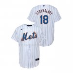 Maglia Baseball Bambino New York Mets Darryl Strawberry Replica Home Bianco