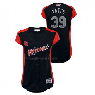 Maglia Baseball Donna All Star 2019 San Diego Padres Kirby Yates Workout National League Blu