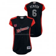 Maglia Baseball Donna All Star 2019 Washington Nationals Anthony Rendon Workout National League Blu