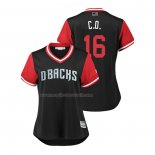 Maglia Baseball Donna Arizona Diamondbacks Chris Owings 2018 Llws Players Weekend C.o. Nero