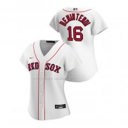 Maglia Baseball Donna Boston Red Sox Andrew Benintendi Replica Home 2020 Bianco