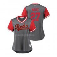 Maglia Baseball Donna Cincinnati Reds Phillip Ervin 2018 Llws Players Weekend Magic Grigio