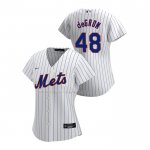 Maglia Baseball Donna New York Mets Jacob Degrom Replica Home 2020 Bianco