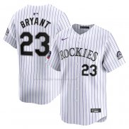 Maglia Baseball Uomo Colorado Rockies Kris Bryant 2024 World Tour Mexico City Series Home Limited Bianco