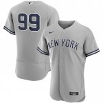 Maglia Baseball Uomo New York Yankees Aaron Judge Road Autentico Grigio