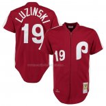 Maglia Baseball Uomo Philadelphia Phillies Greg Luzinski Mitchell & Ness 1979 Autentico Retro Rosso