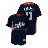 Maglia Baseball Bambino All Star 2018 Jose Ramirez Home Run Derby American League Blu