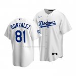 Maglia Baseball Bambino Los Angeles Dodgers Victor Gonzalez Home Replica 2020 Bianco