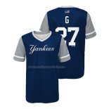 Maglia Baseball Bambino New York Yankees Giancarlo Stanton 2018 Llws Players Weekend G Blu