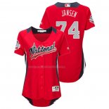 Maglia Baseball Donna All Star 2018 Kenley Jansen Home Run Derby National League Rosso