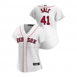 Maglia Baseball Donna Boston Red Sox Chris Sale Replica Home 2020 Bianco