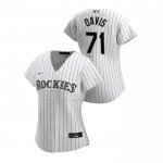 Maglia Baseball Donna Colorado Rockies Wade Davis Replica Home 2020 Bianco